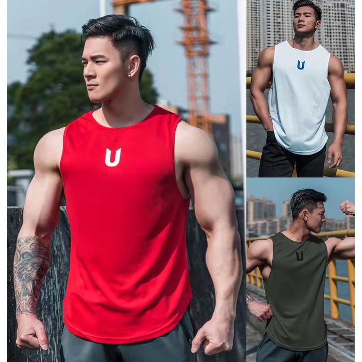 Áo ba lỗ nam tanktop tập gym, áo thun ba lỗ nam  chơi bóng rỗ thể thao vải lụa cao cấp thoáng mát