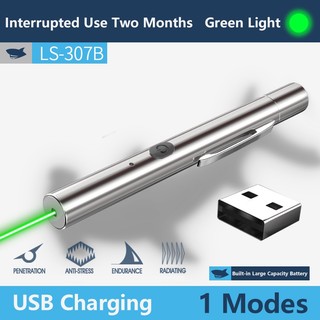Đèn laser SMILING SHARK LS307B Đèn trỏ laser ánh sáng xanh lá Đèn Lazer Siêu Mạnh USB Sạc Đồ