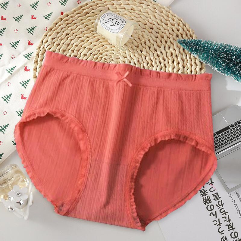 H1 - Quần Lót Nữ Dệt Kim Cotton 100% kháng khuẩn thoáng mát đính nơ xinh tôn vòng 3 gợi cảm