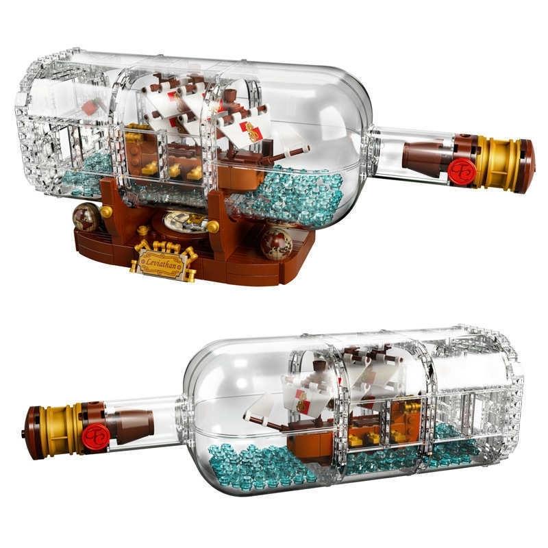 Đồ chơi lắp ráp mô hình dạng lego tàu thuyền trong chai IDEAS 17303