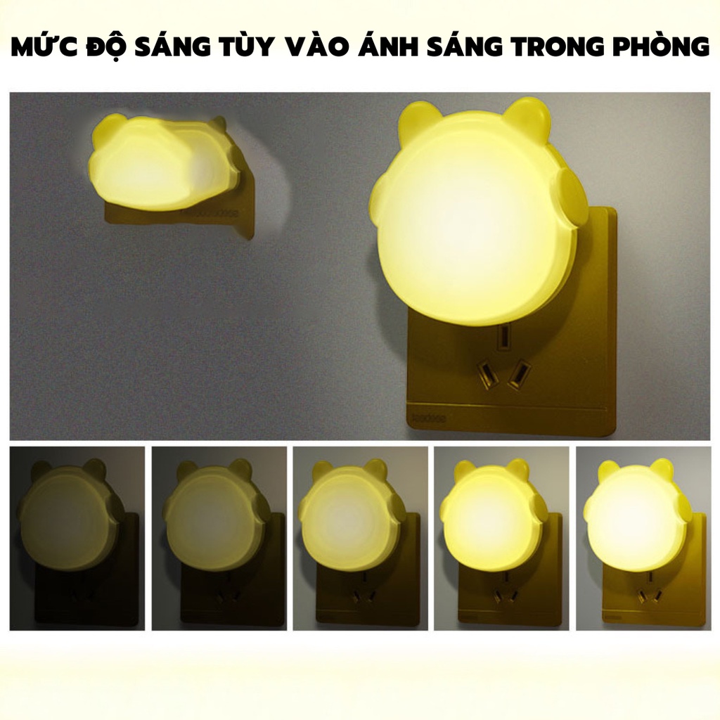 Đèn Ngủ Cảm Ứng LED Tai Mèo Cảm Biến Ánh Sáng TỰ ĐỘNG TẮT BẬT Decor Phòng Ngủ | BigBuy360 - bigbuy360.vn