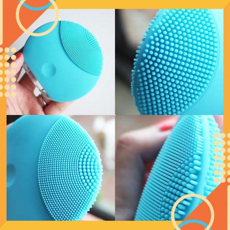 Máy rửa mặt mini, máy massage mặt đầu Silicon giúp làm sạch sâu bên trong da