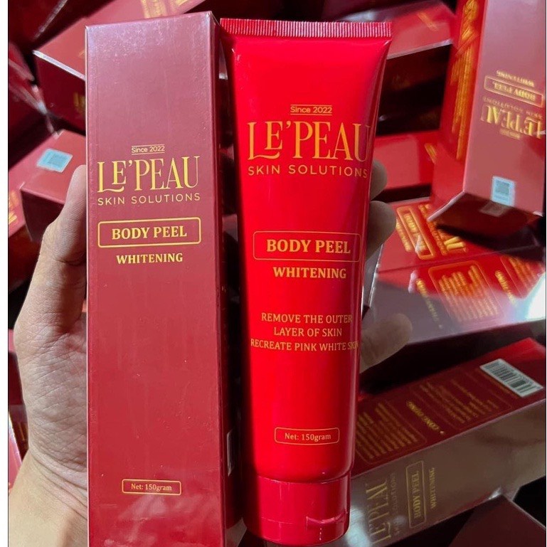 FREE SHIP -Peel nách, peel body Lepeau trắng da mờ thâm, dưỡng trắng, kem dưỡng ẩm tái tạo da hiểu quả 150ml GIÁ SỈ