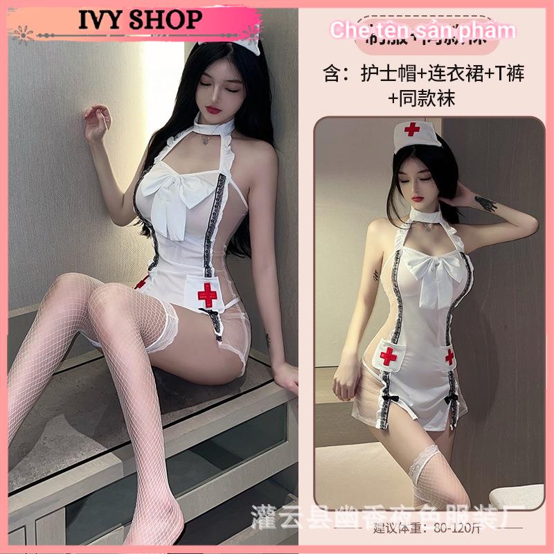 Váy Ngủ Y tá Nữ Cao Cấp Đồ Ngủ Sexy Cosplay Gợi Cảm YT175