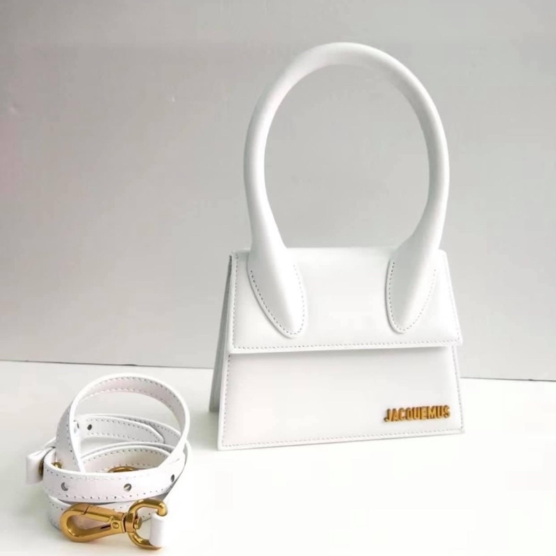 Túi Xách Jac. Que. Mus 1 Quai Size 20cm Màu Trắng