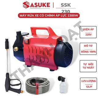 Máy rửa xe sasuke ssk230 công suất 2300w mô tơ lõi đồng 100% - có chỉnh áp lực nước