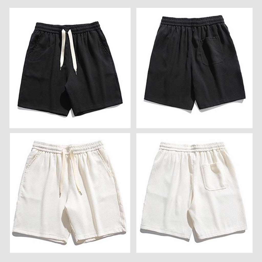 Quần shorts trơn The Bad God Zipper không gấu túi khóa