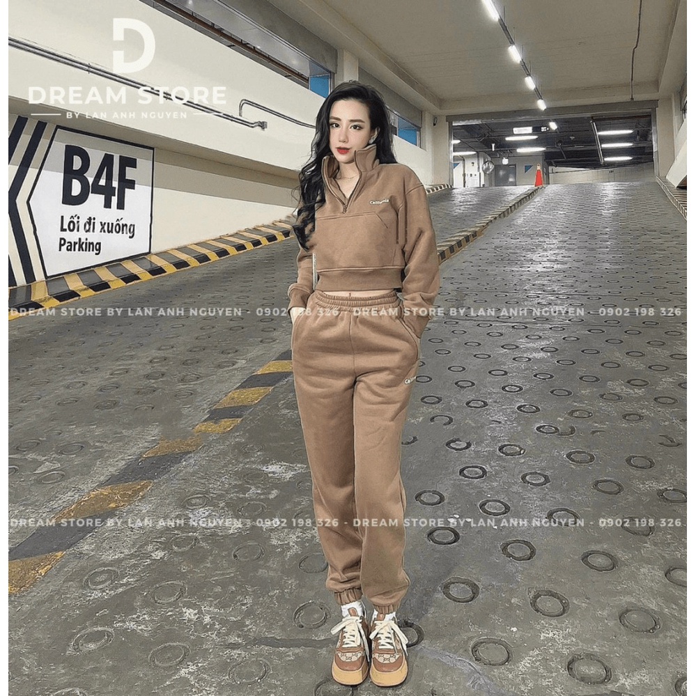 SIÊU SALE SÉT THUN NỈ THIẾT KẾ TAY ÁO DÀI , CỔ CHỮ V ĐÂY NĂNG ĐỘNG KHI ĐI CHƠI CN (HÀNG MỚI)