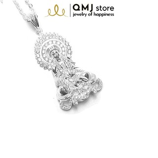 [Mã SKAMCLU8 giảm 10% cho đơn từ 100K] Dây chuyền QMJ Phật Bà bạc ý chạm khắc tinh tế - Q063