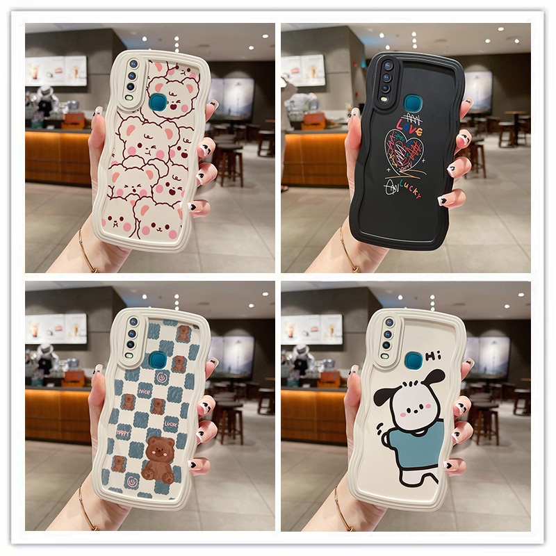 ốp lưng vivo u10 ốp lưng vivo y11 ốp vivo y17 Ốp Điện Thoại Mềm Họa Tiết Hoạt Hình Sóng Biển Cho viv