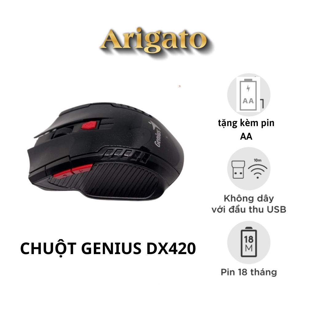 Chuột không dây, chuột máy tính GENIUS DX420- bảo hành 12 tháng