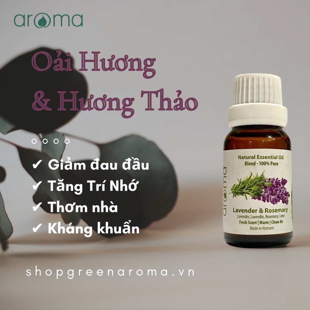 Tinh dầu Oải Hương Hương Thảo Aroma Lavender Bergamote Essential Oil 10ml