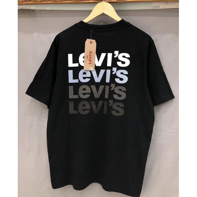 Áo Thun le.Vi’s4Line Unisex Thun 100% cotton 2 chiều co dãn - Hàng Chuẩn hình Full bọc tag box