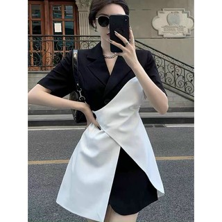 [NEW]đầm coton lạnh với sự kết hợp giữa 2 màu đen,trắng đẫ tạo nên sự duyên dáng lịch sự