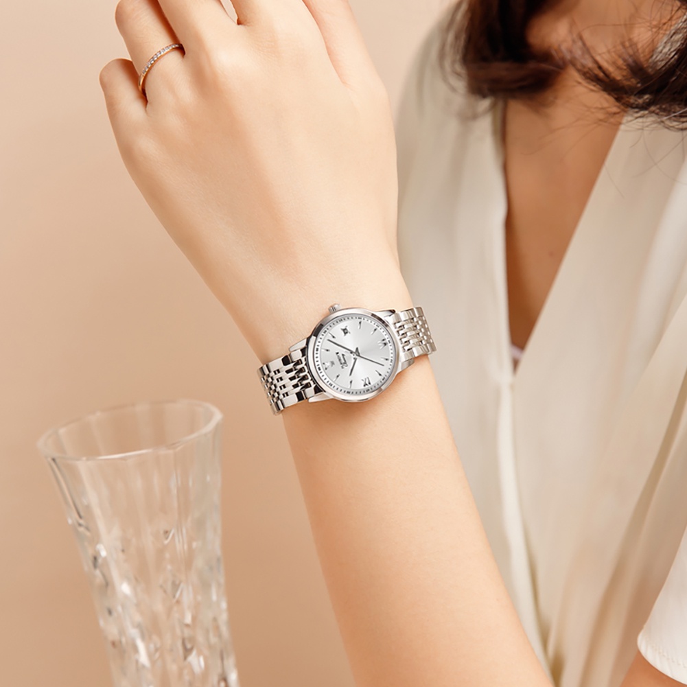 PLAYBOY  đồng hồ nữ dây thép  chính hãng chống nước thời trang mới 5556