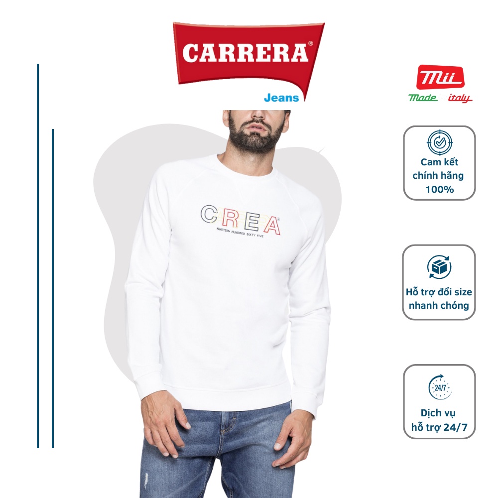 Áo nỉ nam cổ tròn in họa tiết - CARRERA JEANS - Nhập khẩu CHÍNH HÃNG từ ITALIA