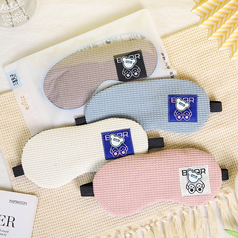 Bịt mắt/ kính ngủ kèm túi gel massage thư giãn mắt họa tiết hoạt hình Mua Tất (muatatshop)