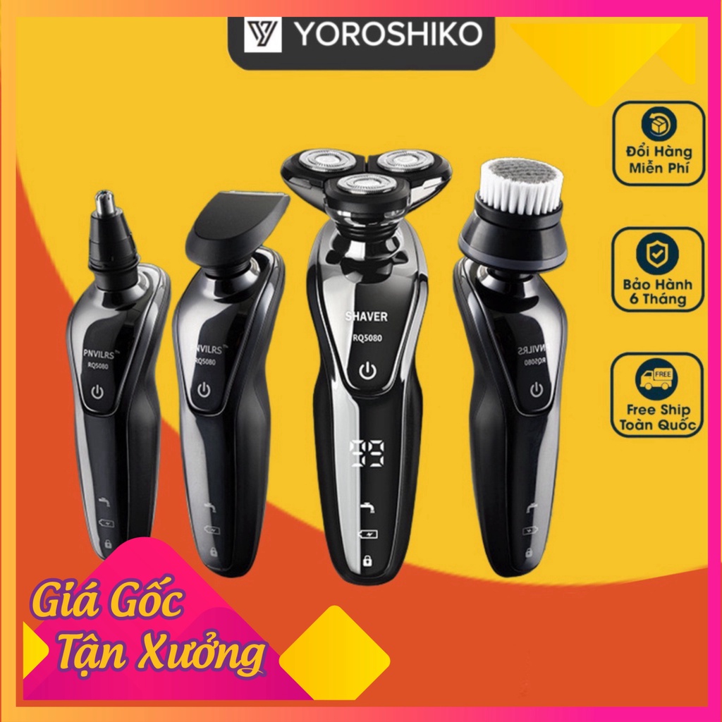 Máy cạo râu đa năng 4in1 cao cấp chống nước chuẩn IPX7 Yoroshiko