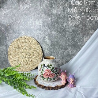 Bình Cắm Hoa Gốm Bát Tràng vintage