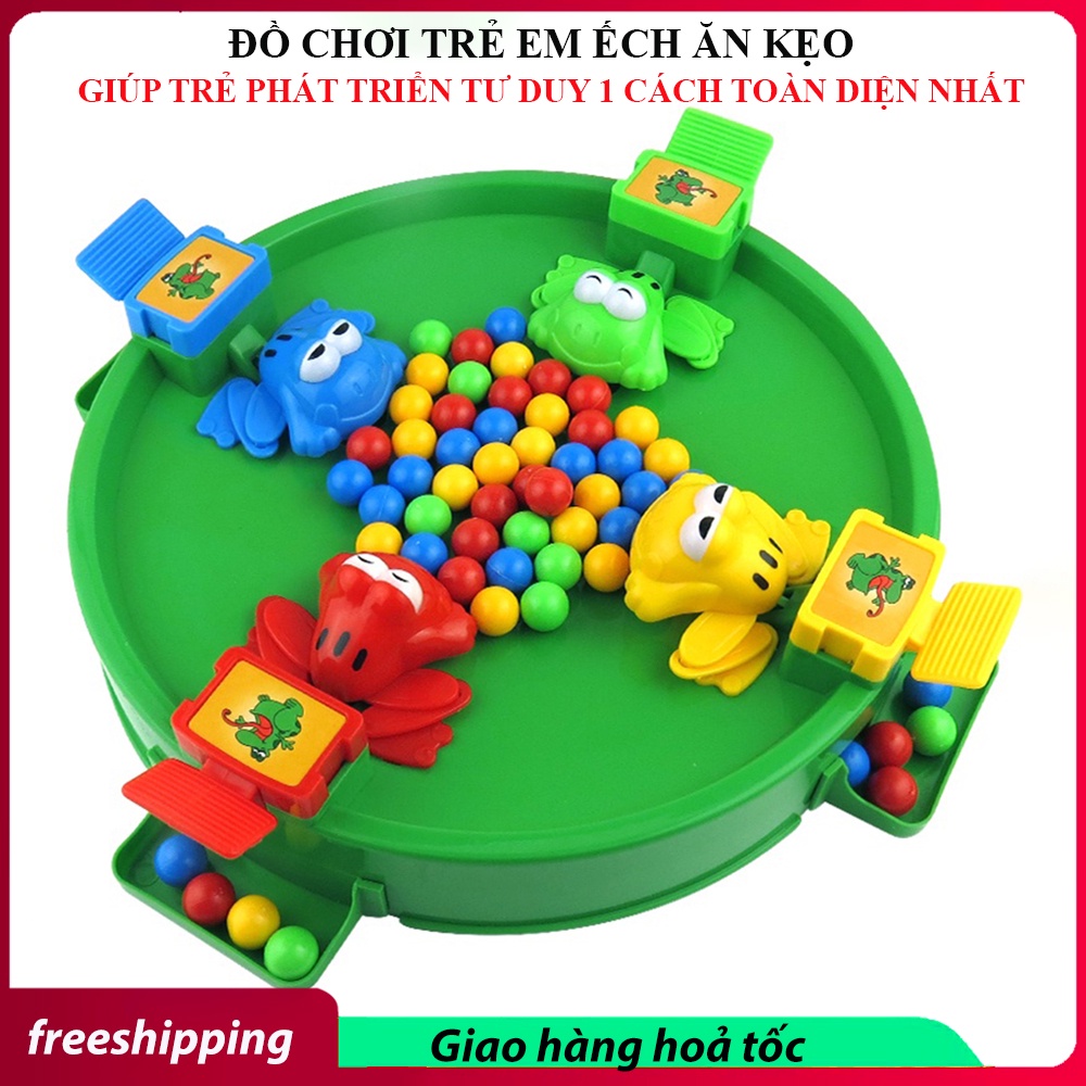 Đồ chơi ếch ăn kẹo, đồ chơi trẻ em phát triển vận động cho bé dành cho từ 2 - 4 người chơi. Bảo hành lỗi đổi mới 7 ngày.