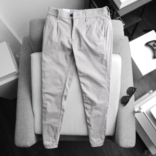 Quần kaki nam ống côn lưng thun co giãn
