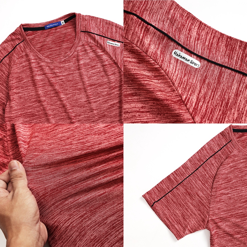 ÁO THUN NAM CỔ TRÒN TAY RÁP LĂNG, ÁO THỂ THAO, GYM NGẮN TAY CAO CẤP ACTRL71