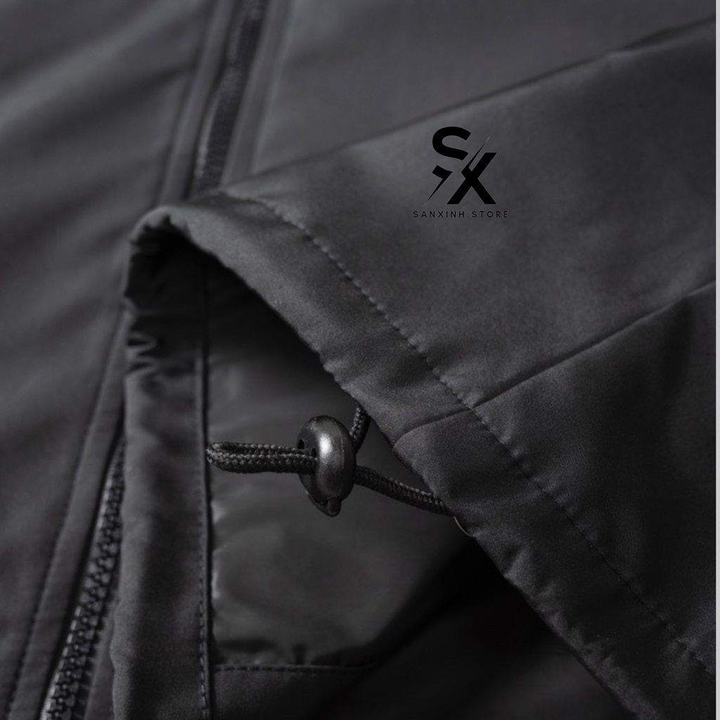 Áo khoác gió Nike form i hình, chất vải dày dặn, Áo khoác gió cao cấp  Black Vintage -Sanxinh.store