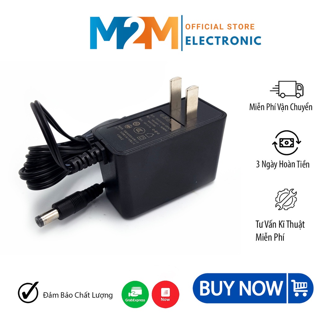 Nguồn Adapter 12V1A 5.5x2.1MM Nguồn 12V 1.5A cho thiết bị điện tử - ShopLinhKienM2M