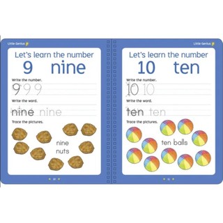 Sách- Little Genius: Maths Fun - Word Fun - Number Fun Educational Workbook