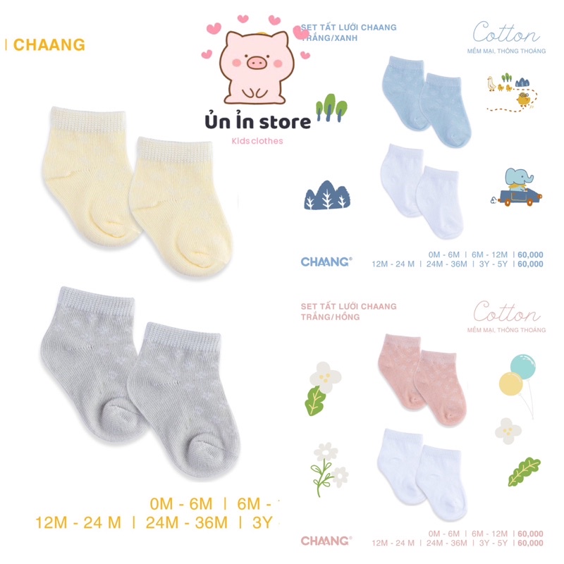 Chaang set tất lưới cho bé SS2023