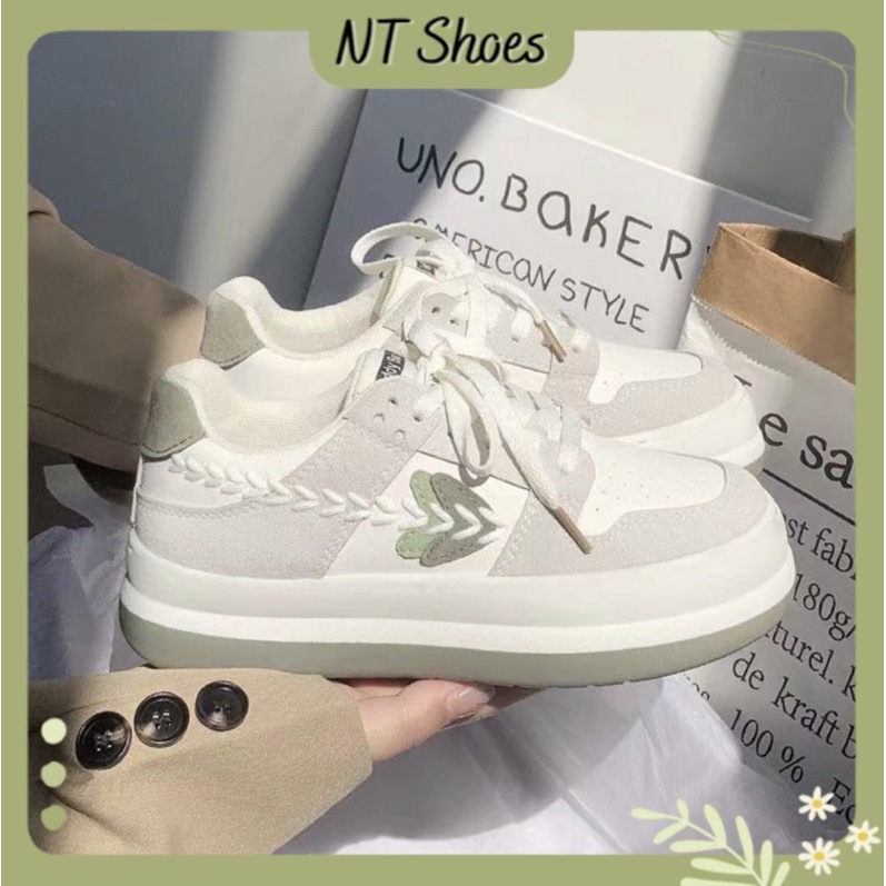 Giày thể thao học sinh sneaker độn đế thời trang phong cách ullzang Hàn Quốc năng động, độc lạ - NT Shoes G65