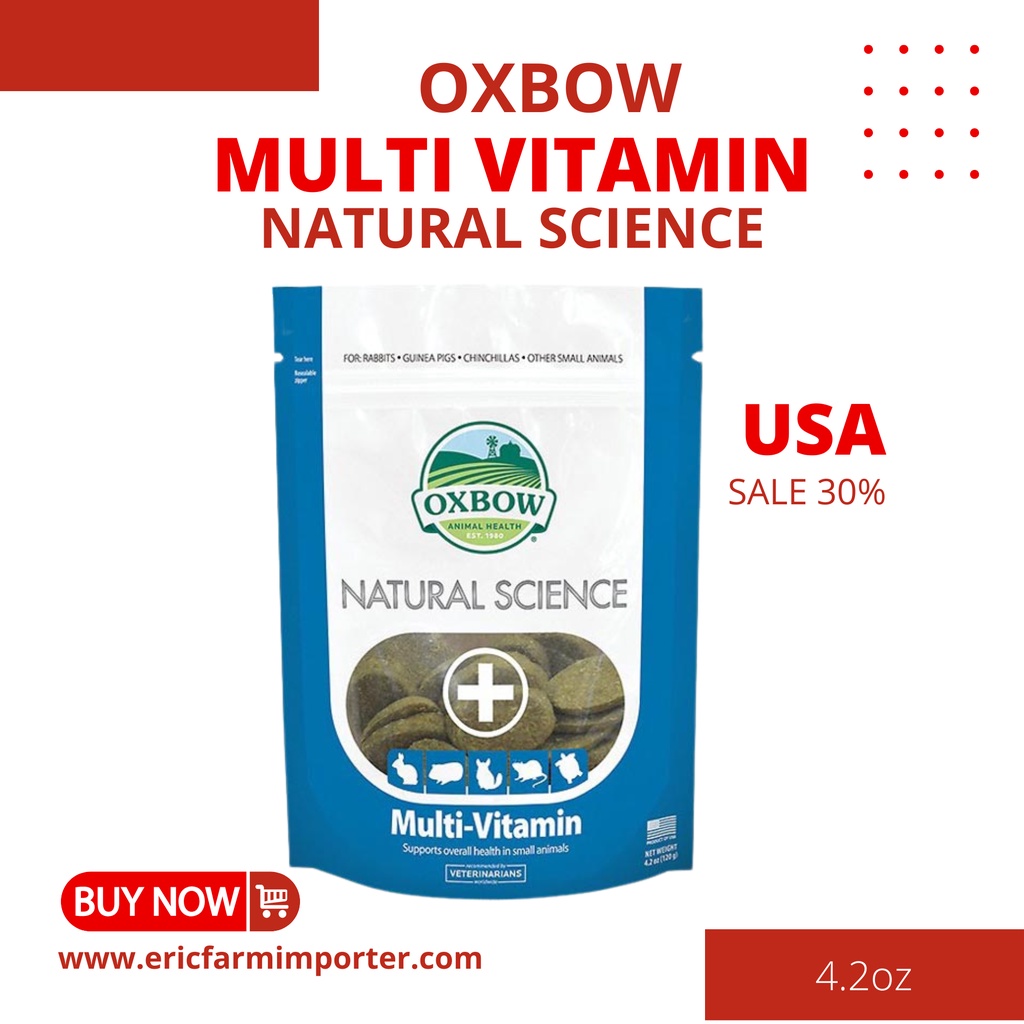 Bánh Cỏ Timothy Multi Vintamin 🐶 FREE SHIP 🐶 OXBOW Mài Răng , Thức Ăn Cho Thỏ, Bọ, Hamster, Chinchillas .