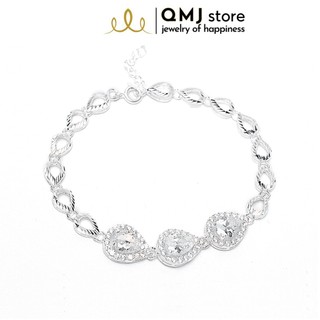 Lắc tay QMJ Giọt nước long lanh bạc 925 cao cấp - Q167