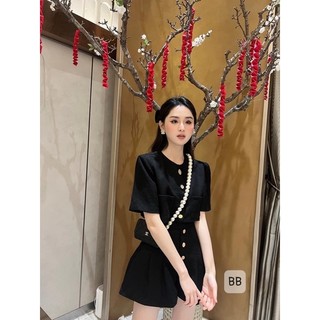 Set dạ mỏng xinh xinh/dạ crop/Chau.closet