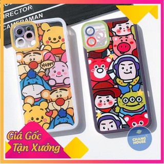 Ốp Lưng Silicon Chống Sốc Viền Nổi Cartoon Character
