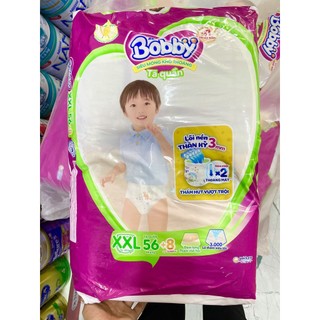 Tã Quần Bobby Size XXL 56 + 6 miếng
