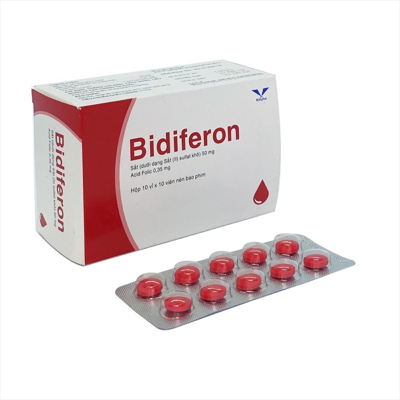 ( Bổ sung Sắt cho cơ thể) Bidiferon h100v