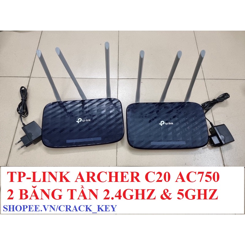Bộ phát wifi 2 băng tần 5G TP-Link archer c20 Ac750 ec120-f5