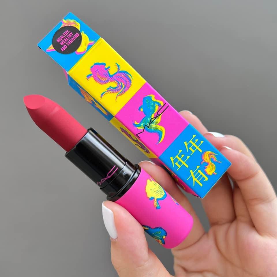 Son Mac Healthy Wealthy And Thriving – Đỏ thuần phiên bản giới hạn, son môi đẹp