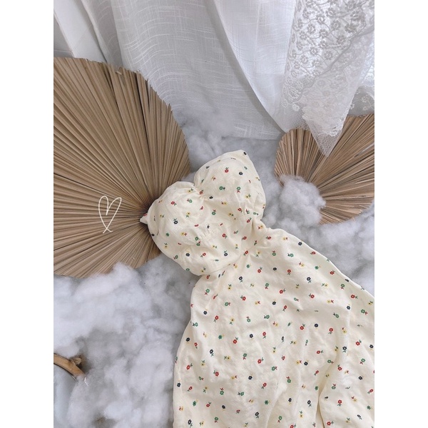 ĐẦM MIDI CUP NGỰC IN HOA