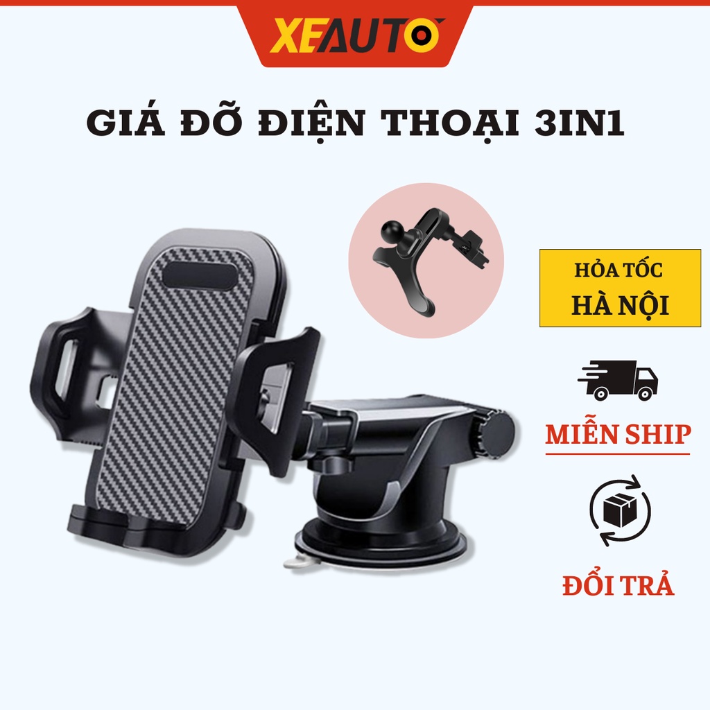 Giá Đỡ Điện Thoại Trên Ô Tô Xeyeuauto Kẹp Điện Thoại Trên Xe Hơi Chắc Chắn, Thích Hợp Nhiều Vị Trí Trên Ô Tô.