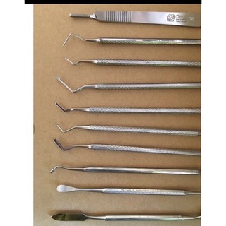 DỤNG CỤ HÀN RĂNG NHA KHOA (đo túi lợi, bóc tách nướu, cây nhồi, nạo ngà, bay inox…)