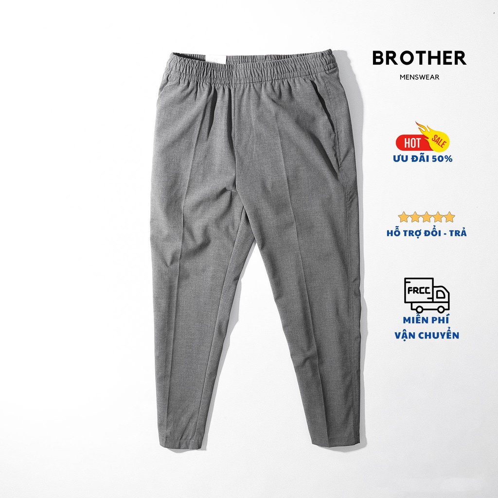 Quần Âu Cạp Chun Croped Trouser - Phong cách đơn giản, chất vải âu Hàn Quốc, mềm mịn