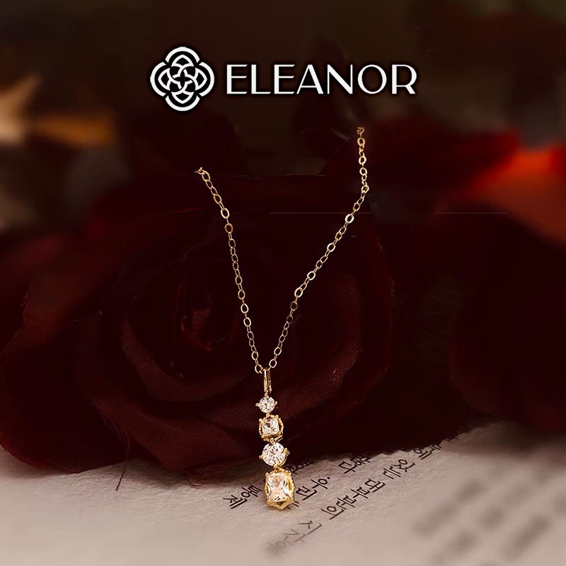 Dây chuyền nữ bạc 925 Eleanor Accessories đính đá phụ kiện trang sức dễ thương xinh xắn