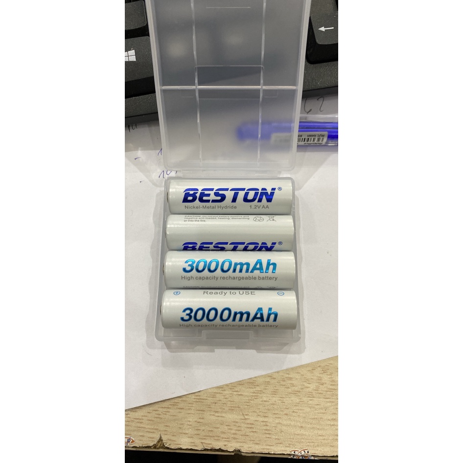 Pin sạc AA Loại 2000mAh và 3000mAh BESTON cho micro Karaoke, đồ điện tử
