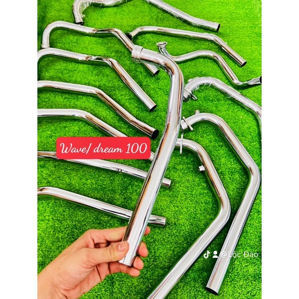 Cổ pô INOX 304 mạ crom Wave/Dream