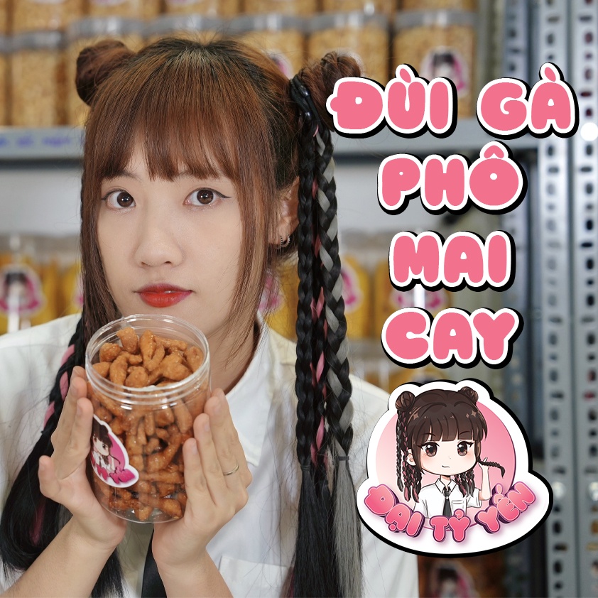 Snack đùi gà phô mai giòn cay đồ ăn vặt Đại Tỷ Yến