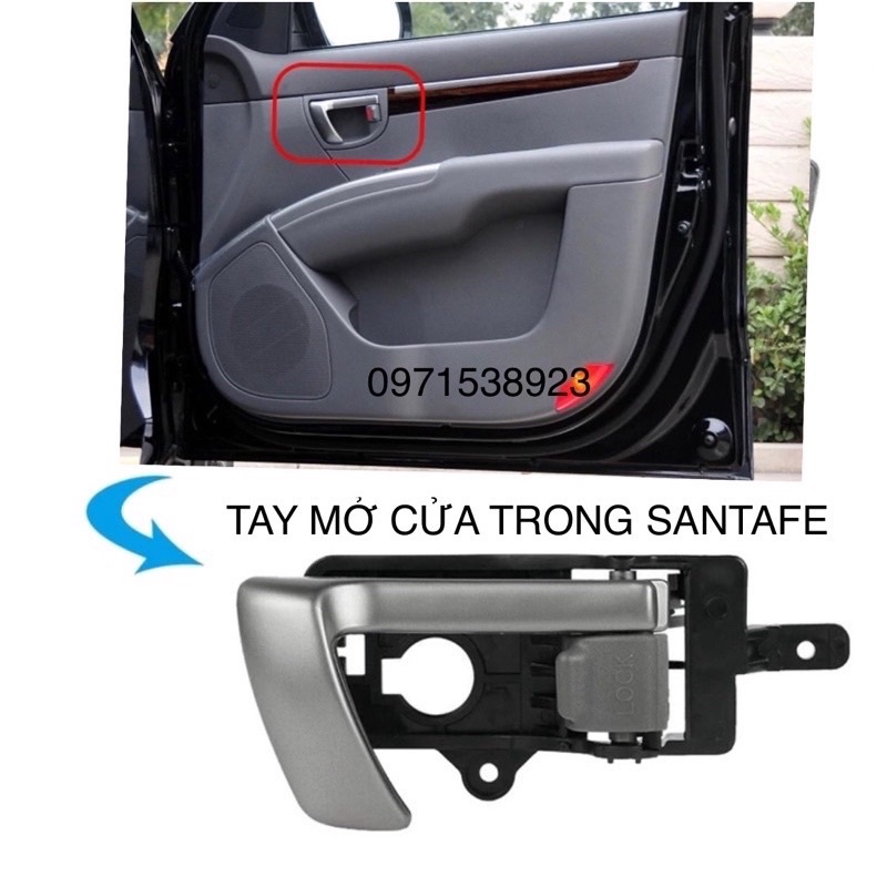 TAY MỞ CỬA TRONG HYUNDAI SANTAFE 2007-2012 CAO CẤP GIÁ RẺ 826102B010