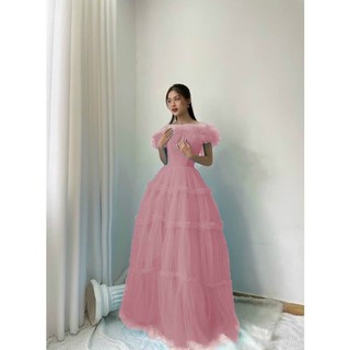 ĐẦM MAXI DÚN TRỄ VAI