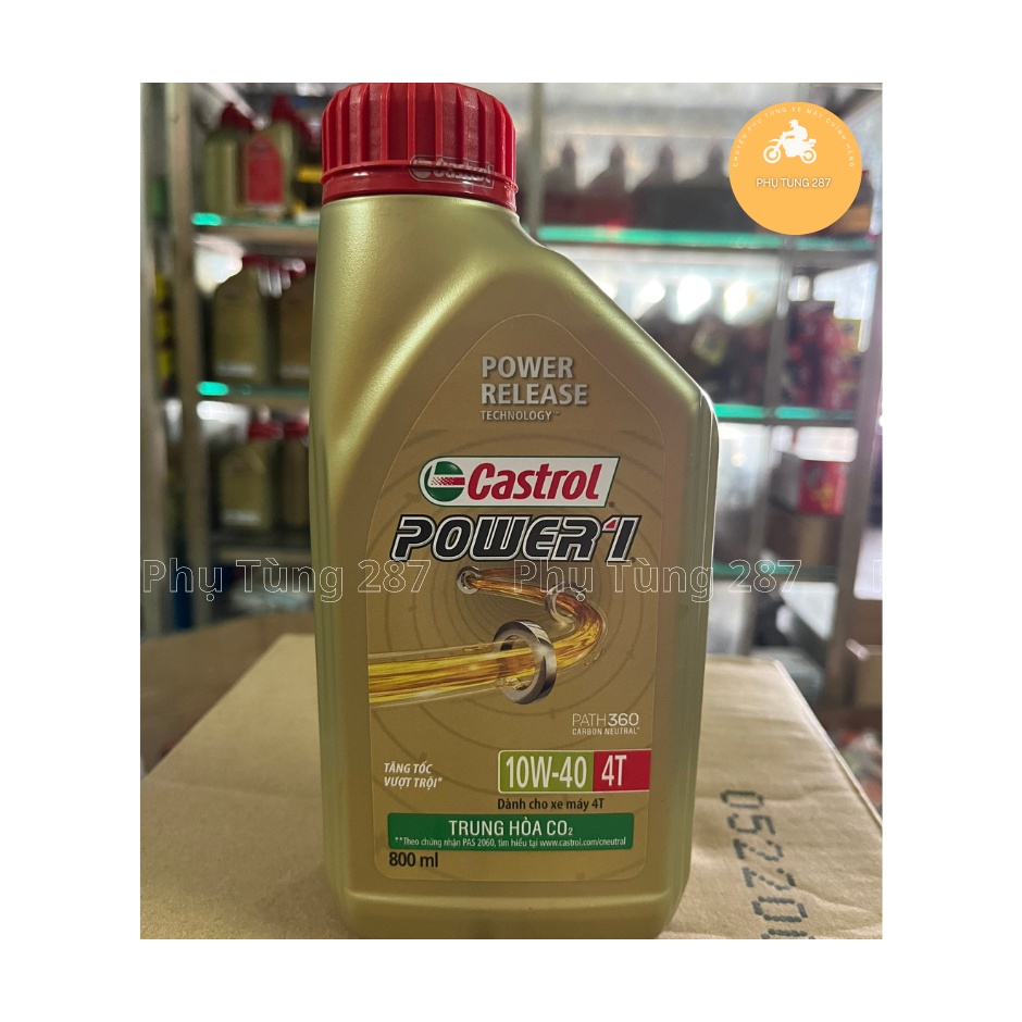 Dầu Nhớt Xe Số Castrol Power Chính Hãng 0.8 L - 1L - phụ tùng 287